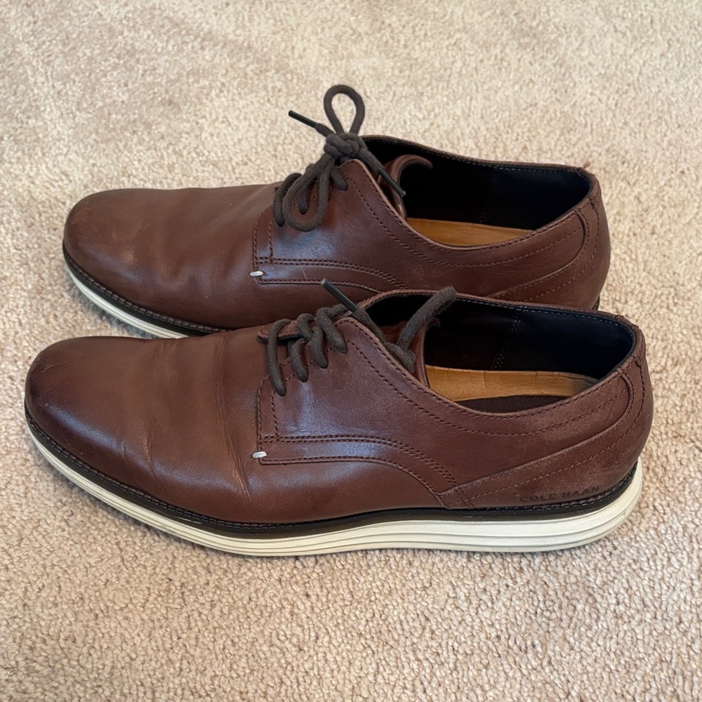 Cole Haan Brown Leather Oxfords